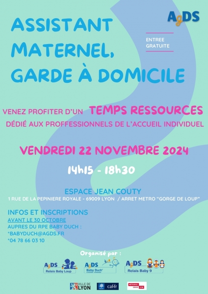 ASSISTANT MATERNEL / GARDE A DOMICILE - TEMPS RESSOURCES